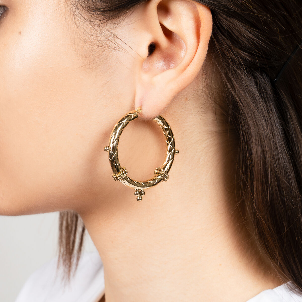 Oorbellen Bali Hoops goud sfeer