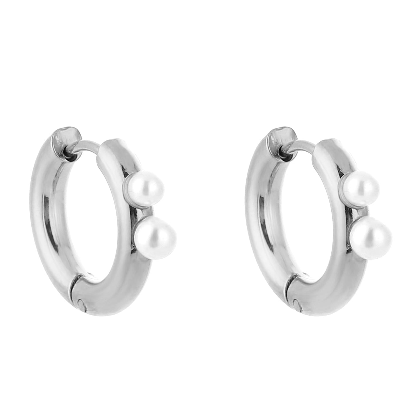 Oorbellen Basic Parel zilver