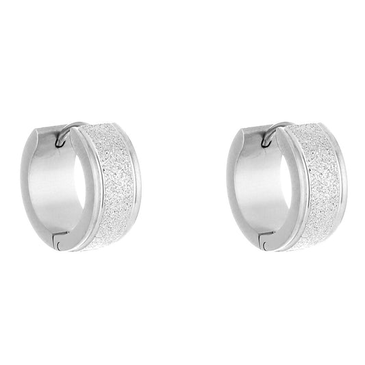 Oorbellen Basic rond zilver staand