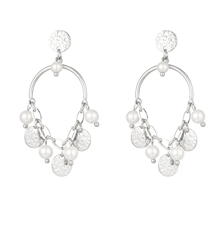 Oorbellen Chic Circles zilver