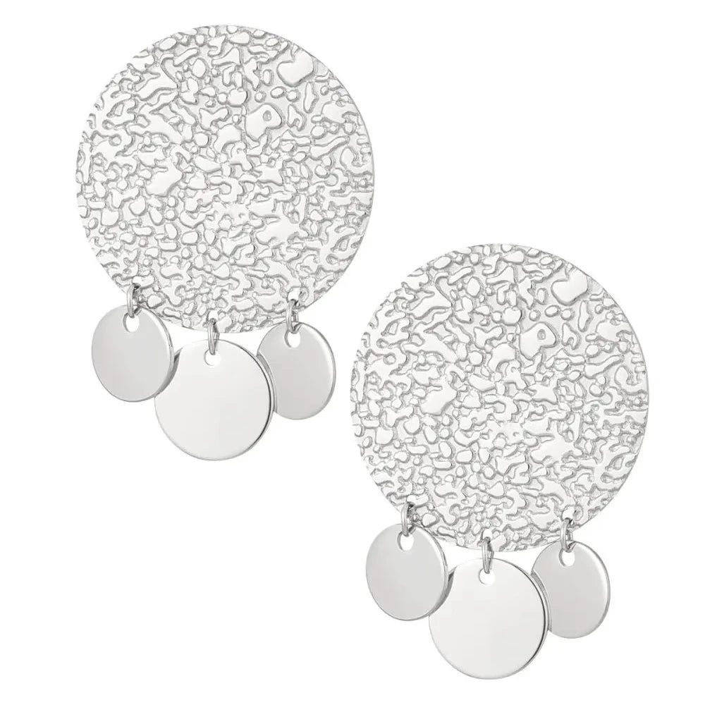 Oorbellen Coin Belletjes zilver