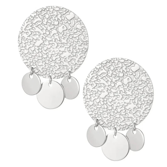 Oorbellen Coin Belletjes zilver