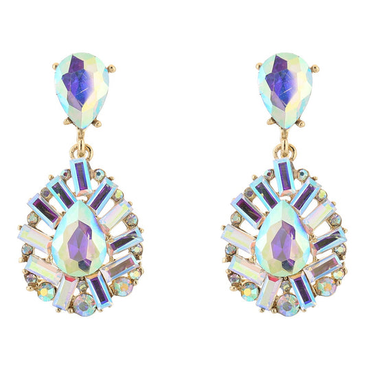 Oorbellen Crystal Party Rose goud multi