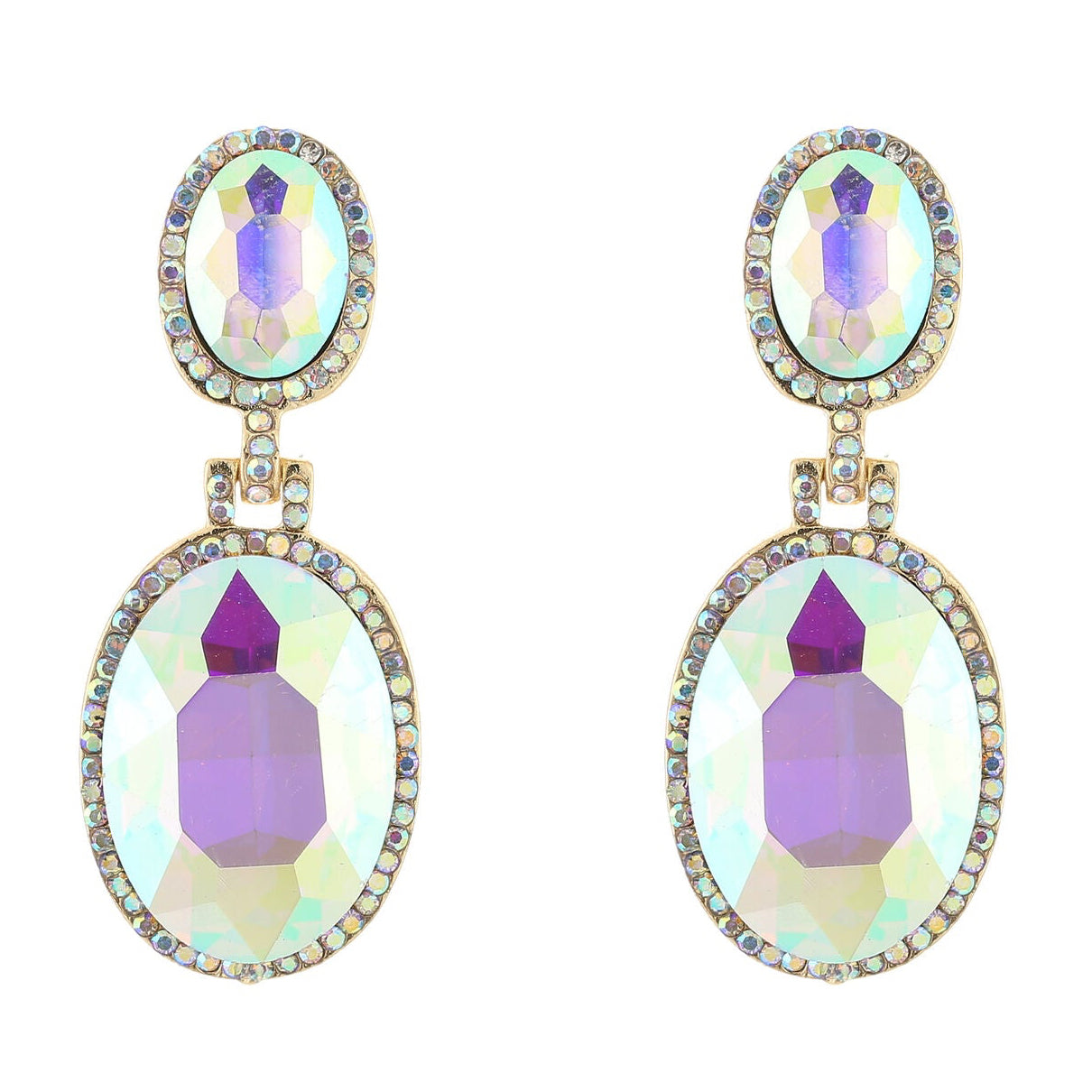 Oorbellen Crystal Party goud multi
