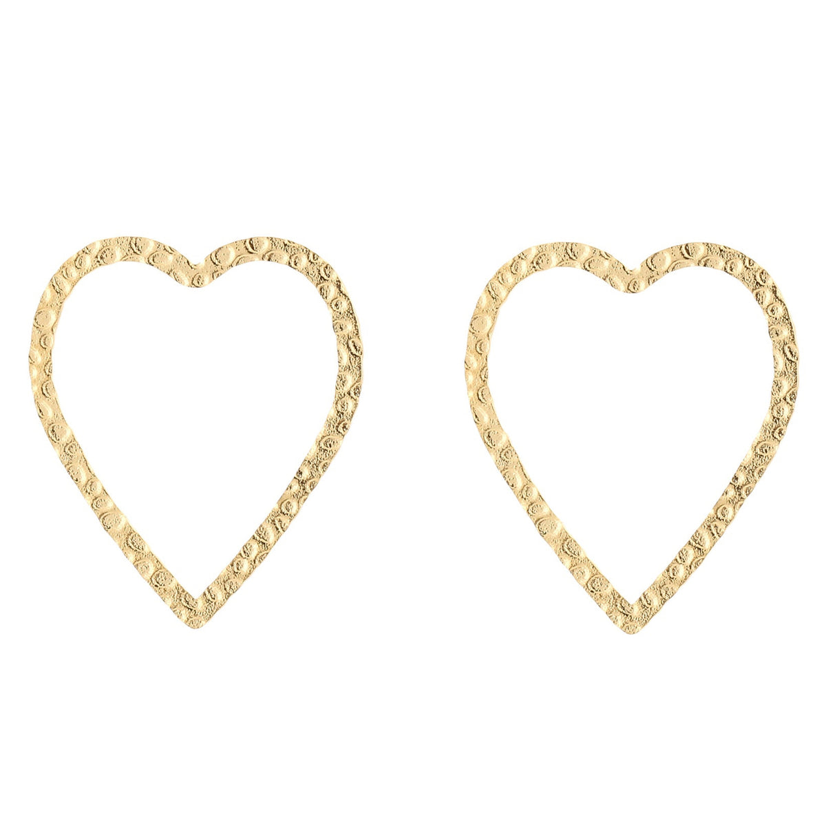 Oorbellen Hart XL goud