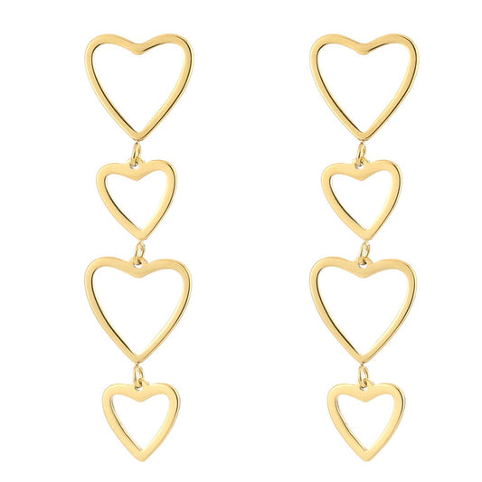 Oorbellen Hartjes goud
