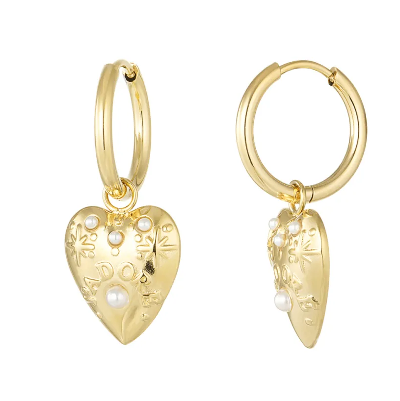 Oorbellen J'adore Parels goud