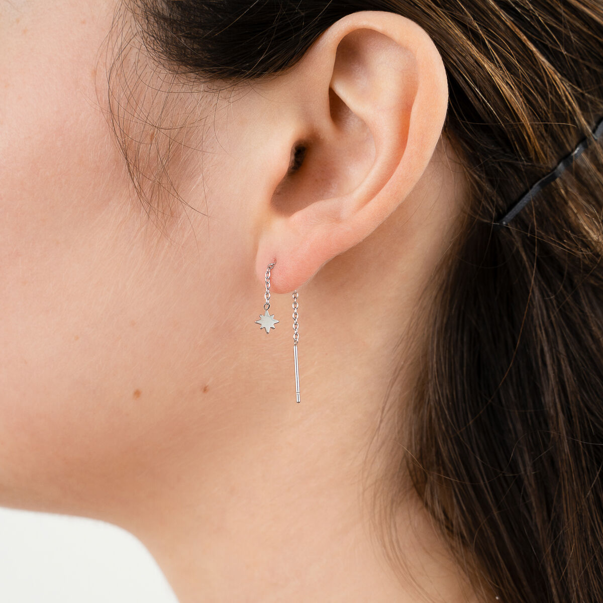 Oorbellen Ketting Morgenster zilver sfeer