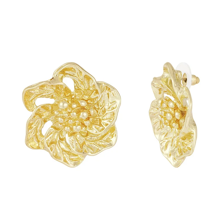 Oorbellen Luminous Flower goud