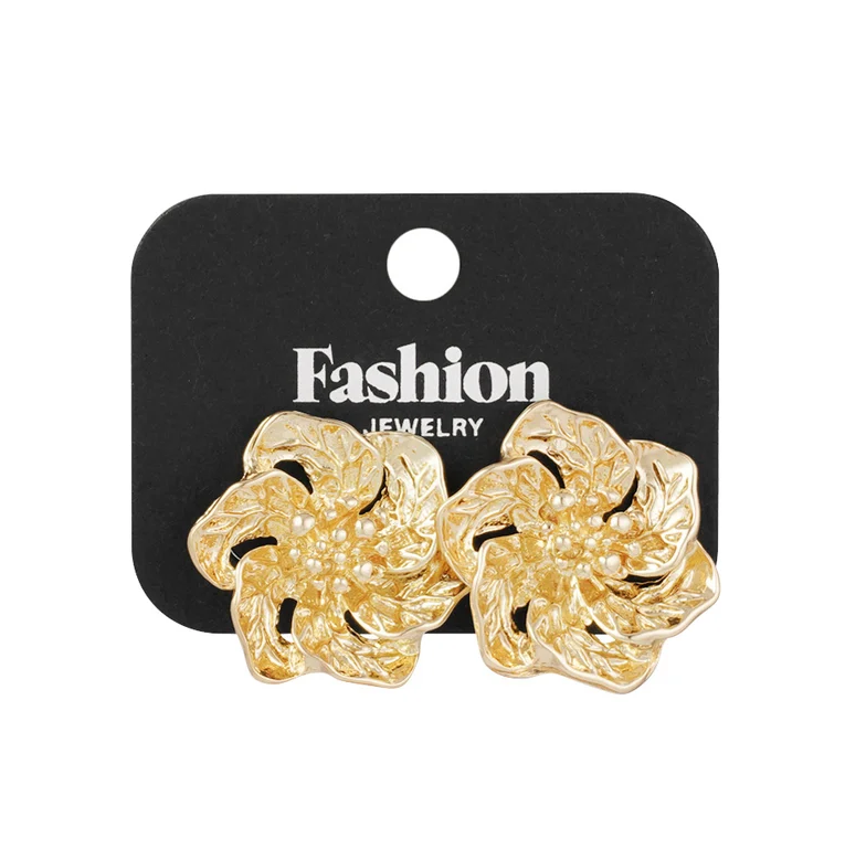 Oorbellen Luminous Flower goud verpakking