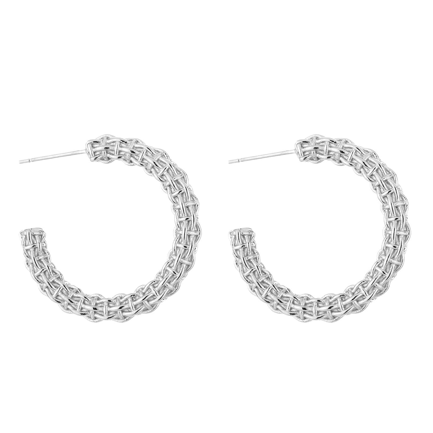Oorbellen Luxury Hoops zilver