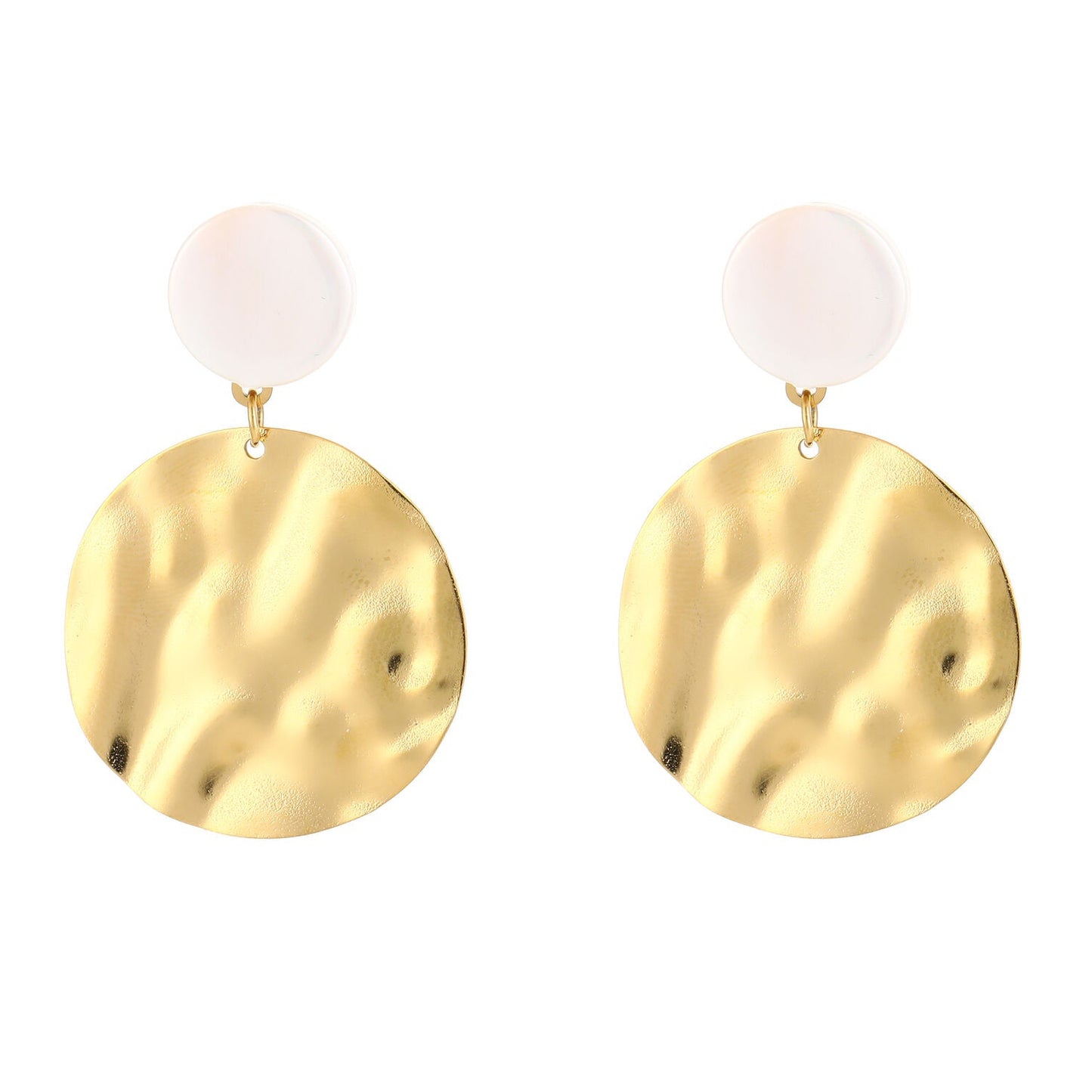 Oorbellen Parel goud wit