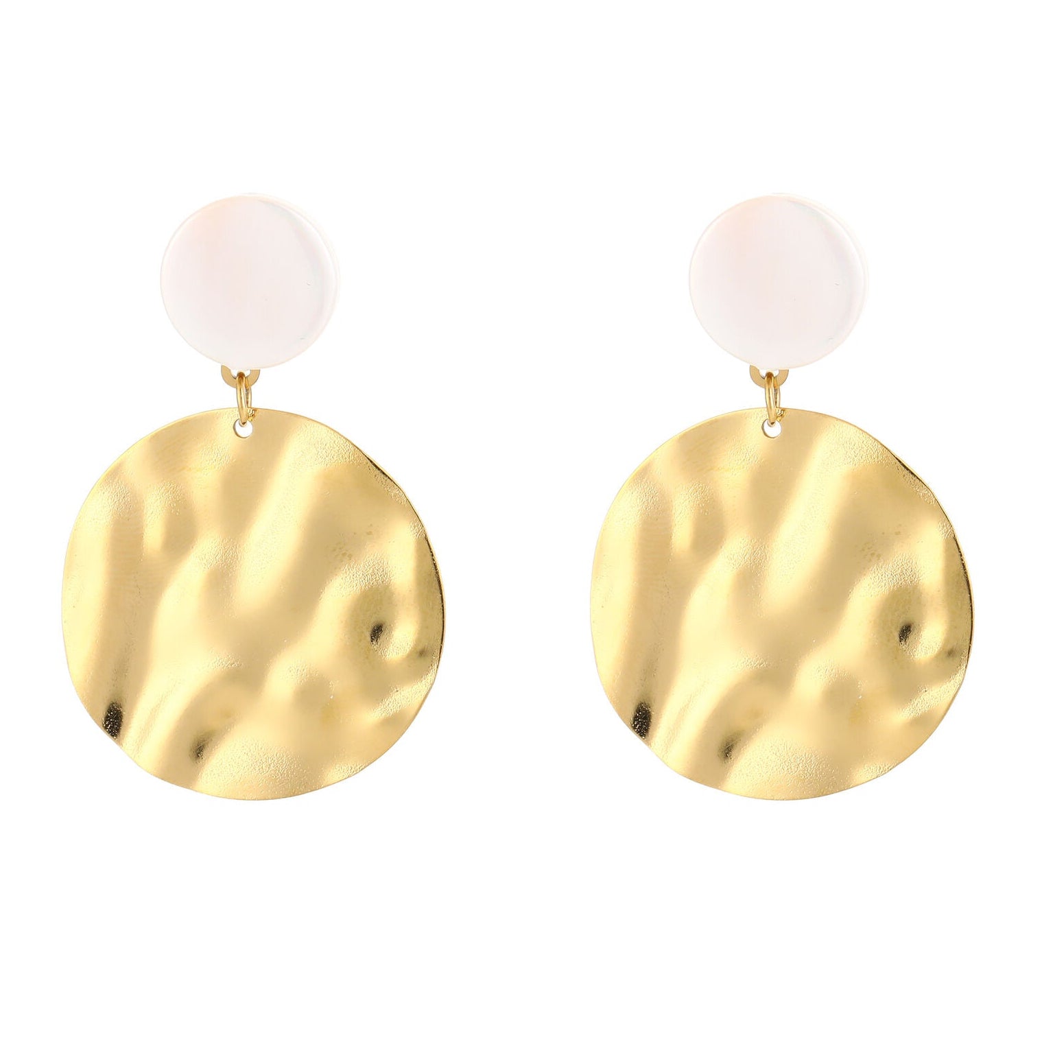 Oorbellen Parel goud wit