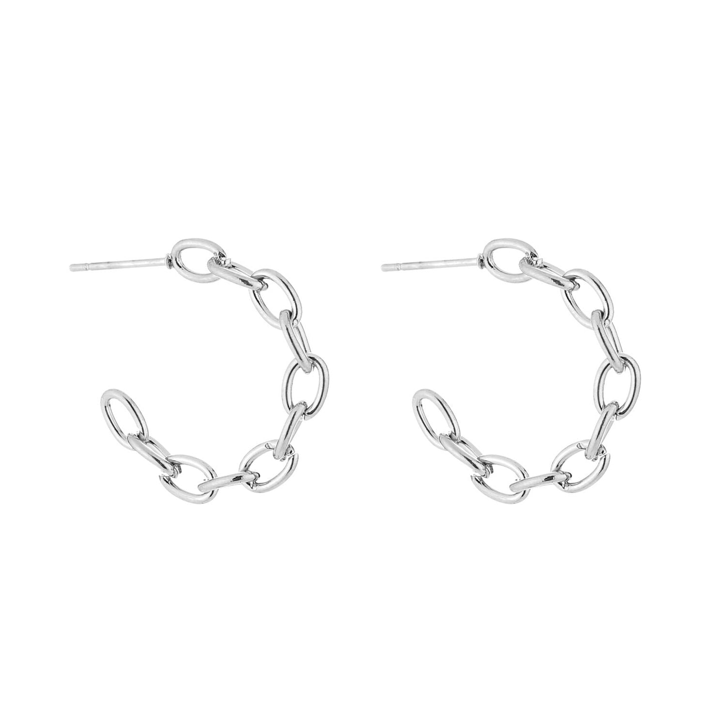 Oorbellen Schakel zilver S
