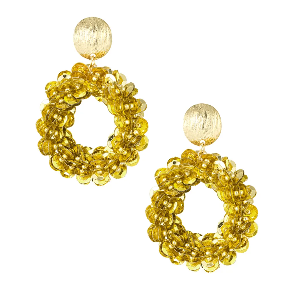 Oorbellen Sequin Spark goud