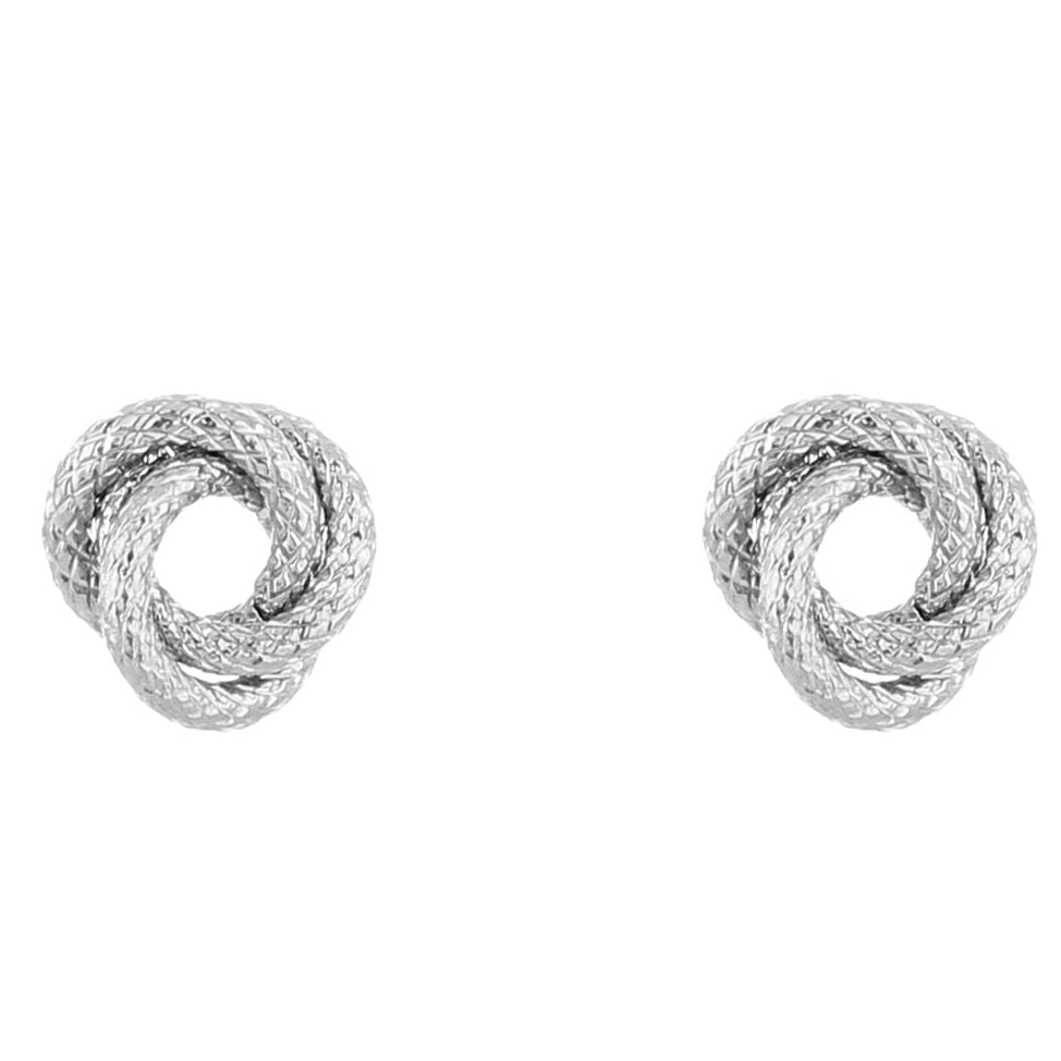 Oorbellen Sparkling Donut zilver