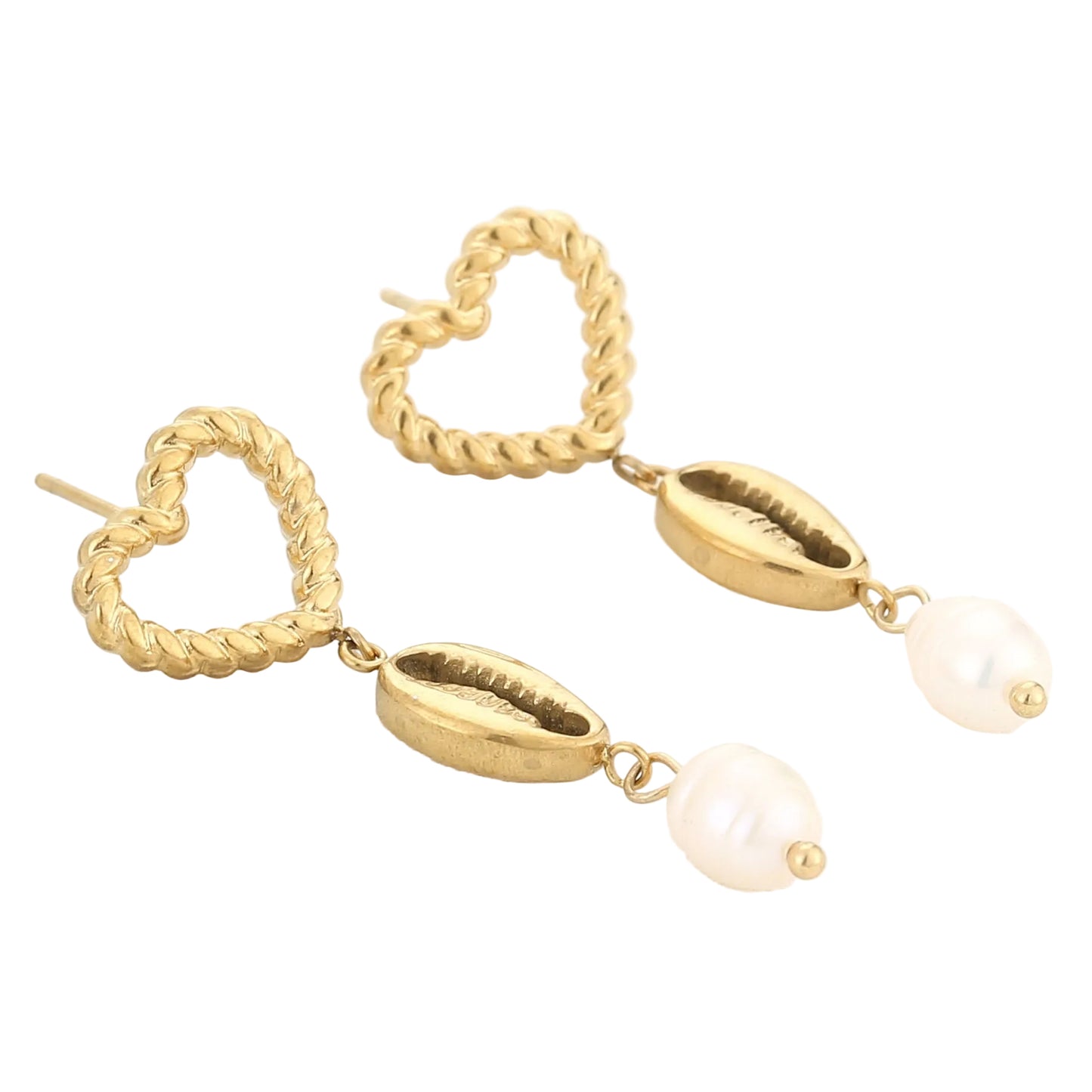 Oorbellen Statement goud liggend