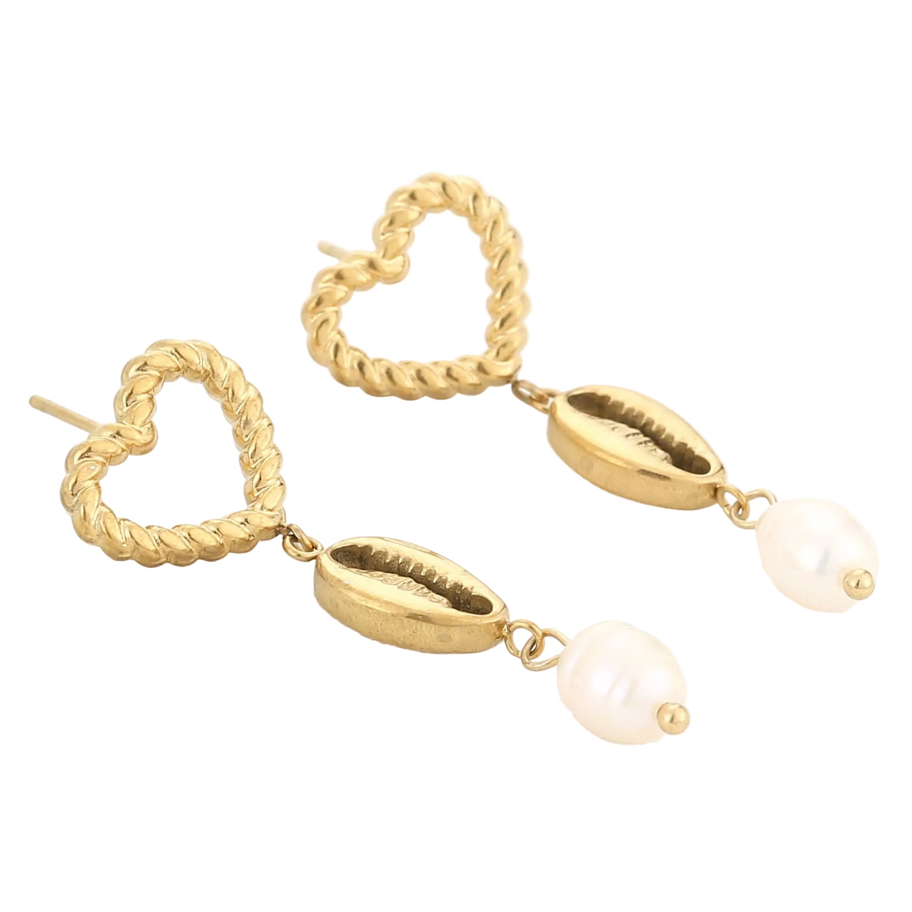 Oorbellen Statement goud liggend