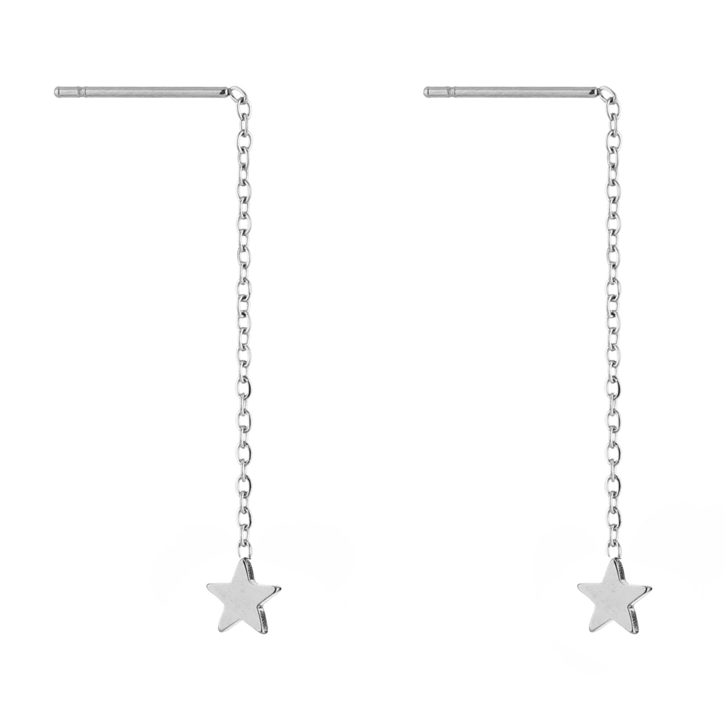 Oorbellen Ster zilver