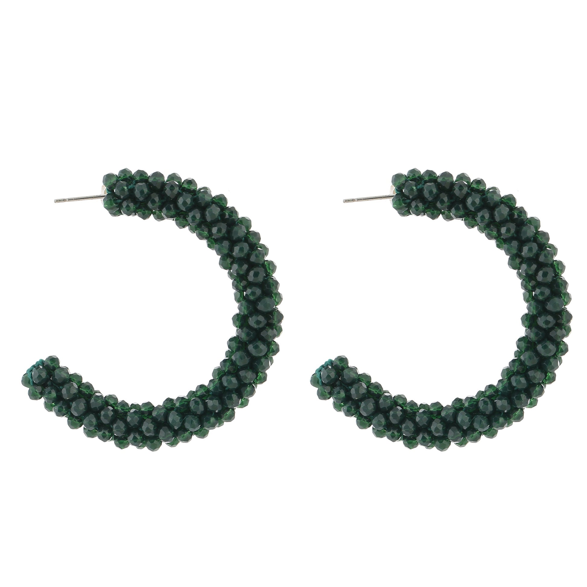Oorbellen Strass Kralen groen