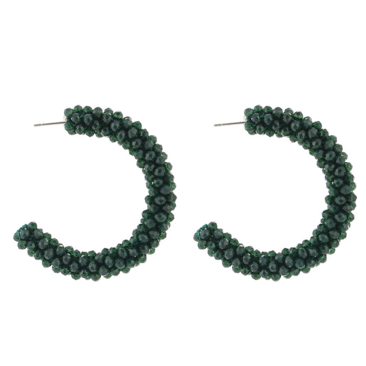 Oorbellen Strass Kralen groen