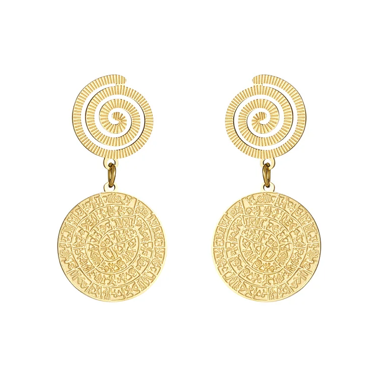 Oorbellen Swirl goud