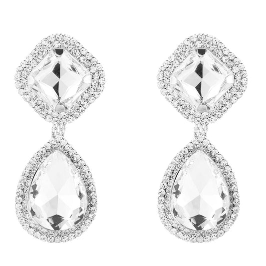 Oorbellen Zirkonia Party zilver