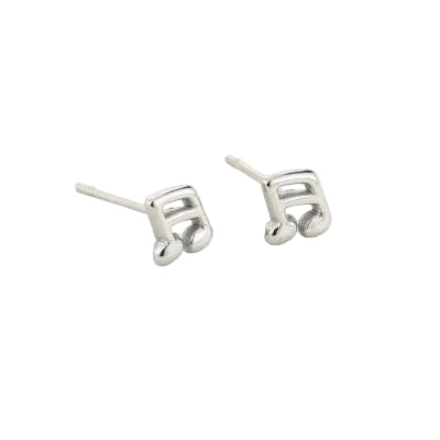 Oorstekers Music Key zilver volledig