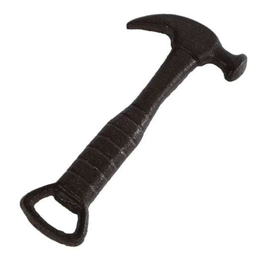 Opener Hamer gietzijzer bruin 18x9x1cm