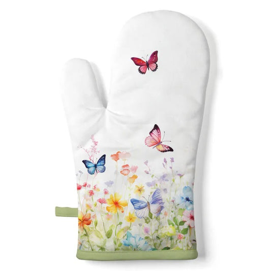 Ovenwant Butterflies in Field wit multi 30x18cm