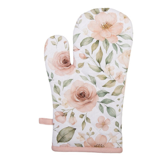 Ovenwant Roosjes wit roze 30x18cm
