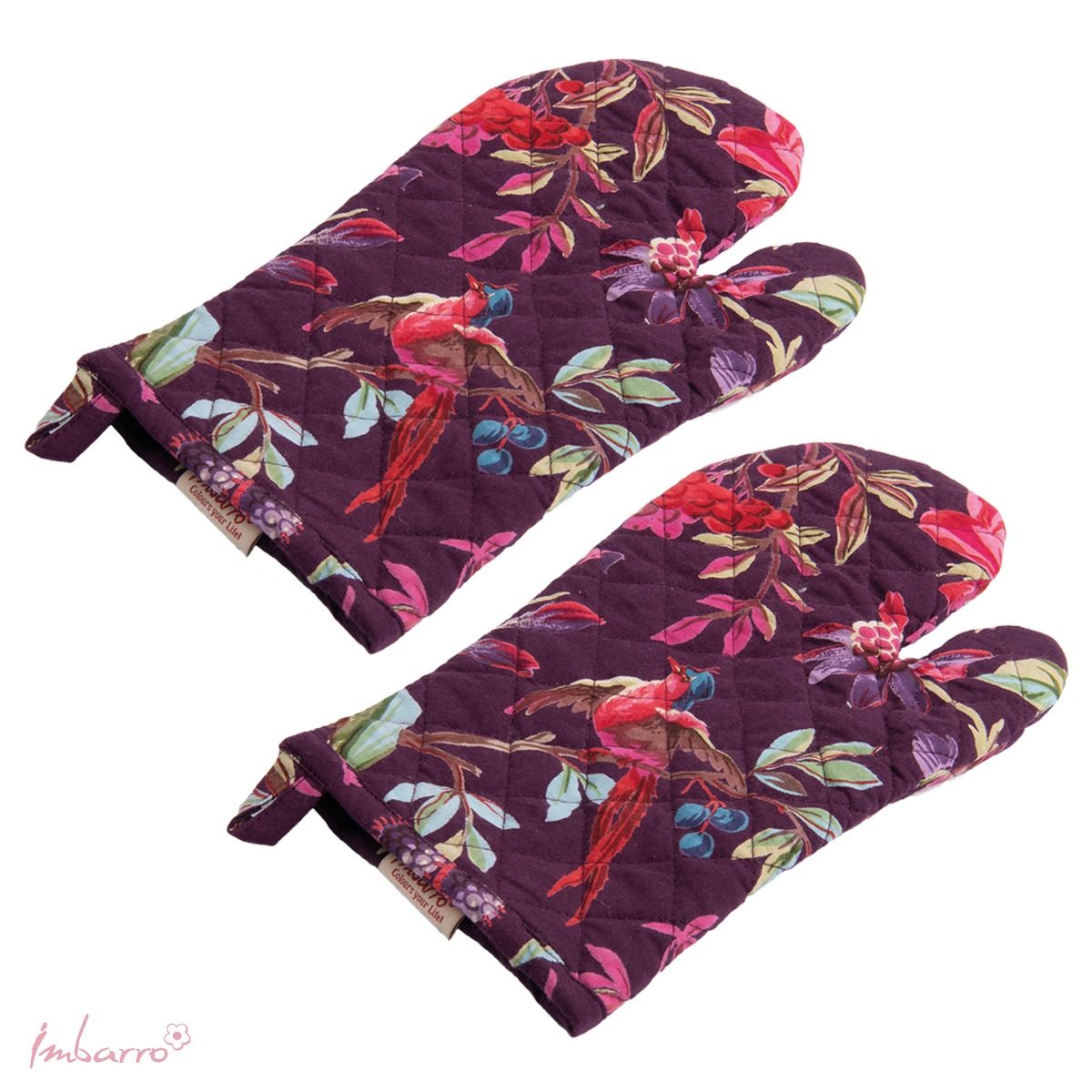 Ovenwanten set-van-2 Paradise Purple 30x17cm