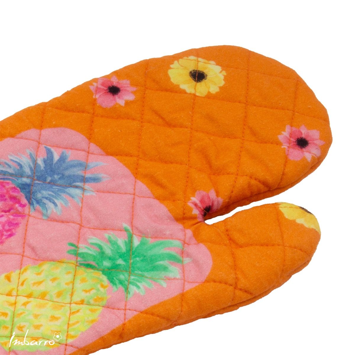 Ovenwanten set-van-2 Pineapple 30x18cm detail