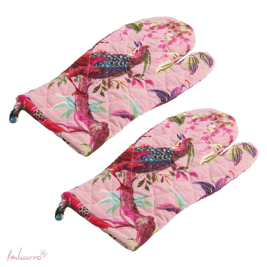 Ovenwanten set-van-2 Paradise Pink 30x17cm