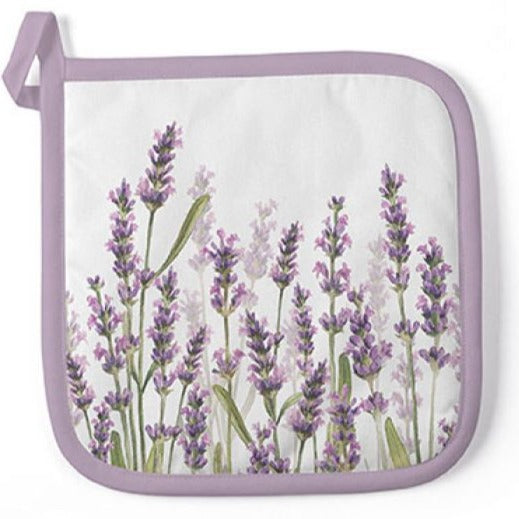 Pannenlap Lavender Shades Katoen wit 20x20cm