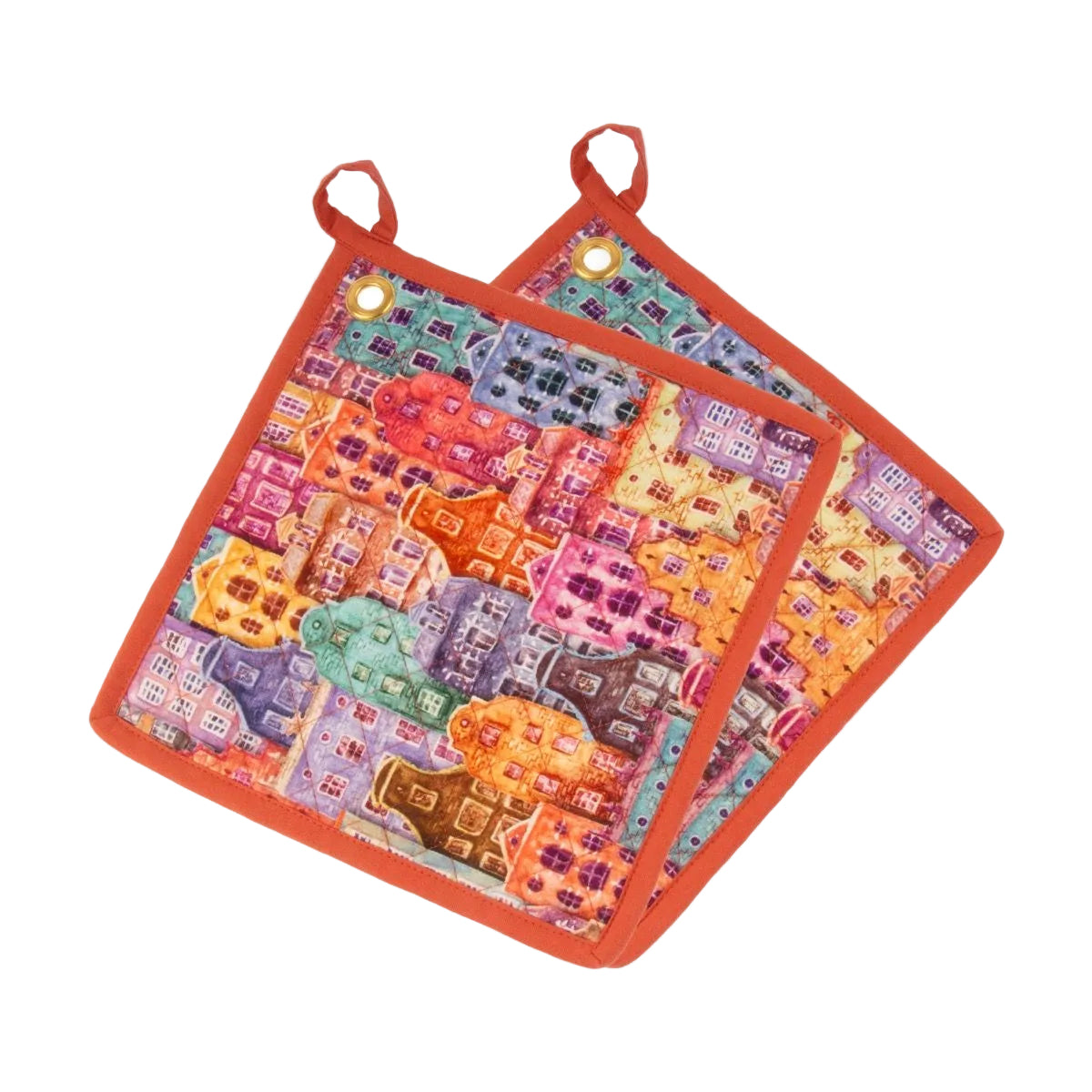 Pannenlappen set-van-2 Home Sweet Home 22x22cm