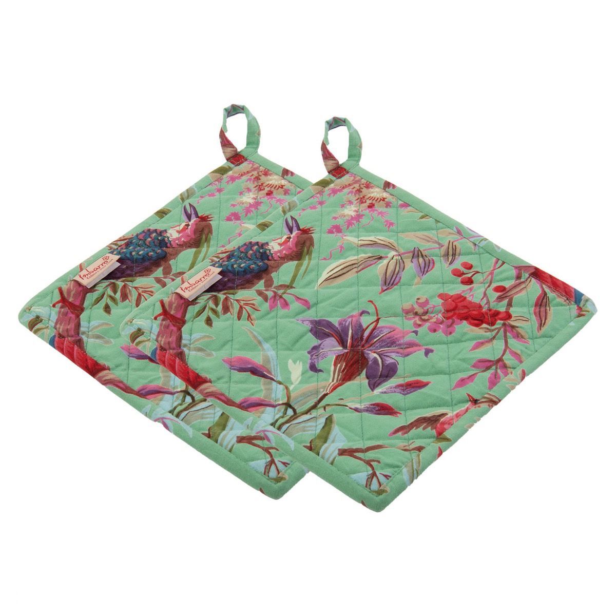 Pannenlappen set-van-2 Paradise Grass 25x25cm