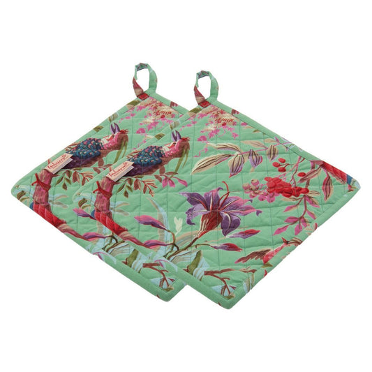 Pannenlappen set-van-2 Paradise Grass 25x25cm