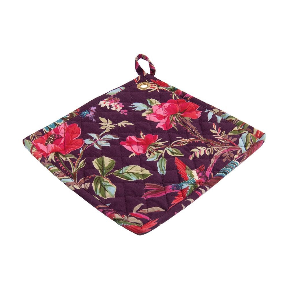 Pannenlappen set-van-2 Paradise Purple 25x25cm