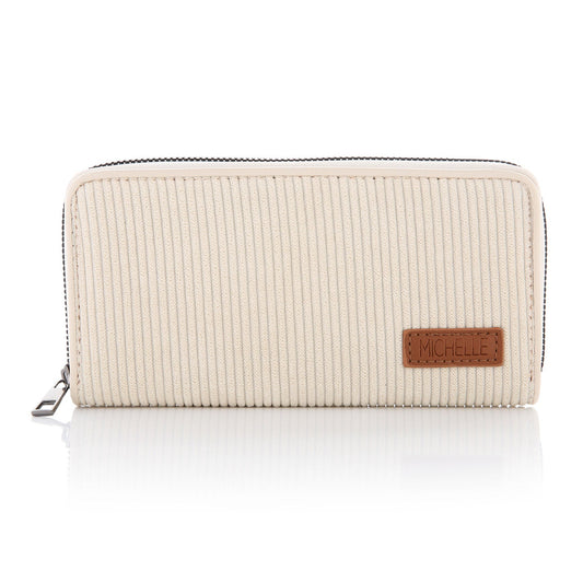 Portemonnee Corduroy beige 20x10cm