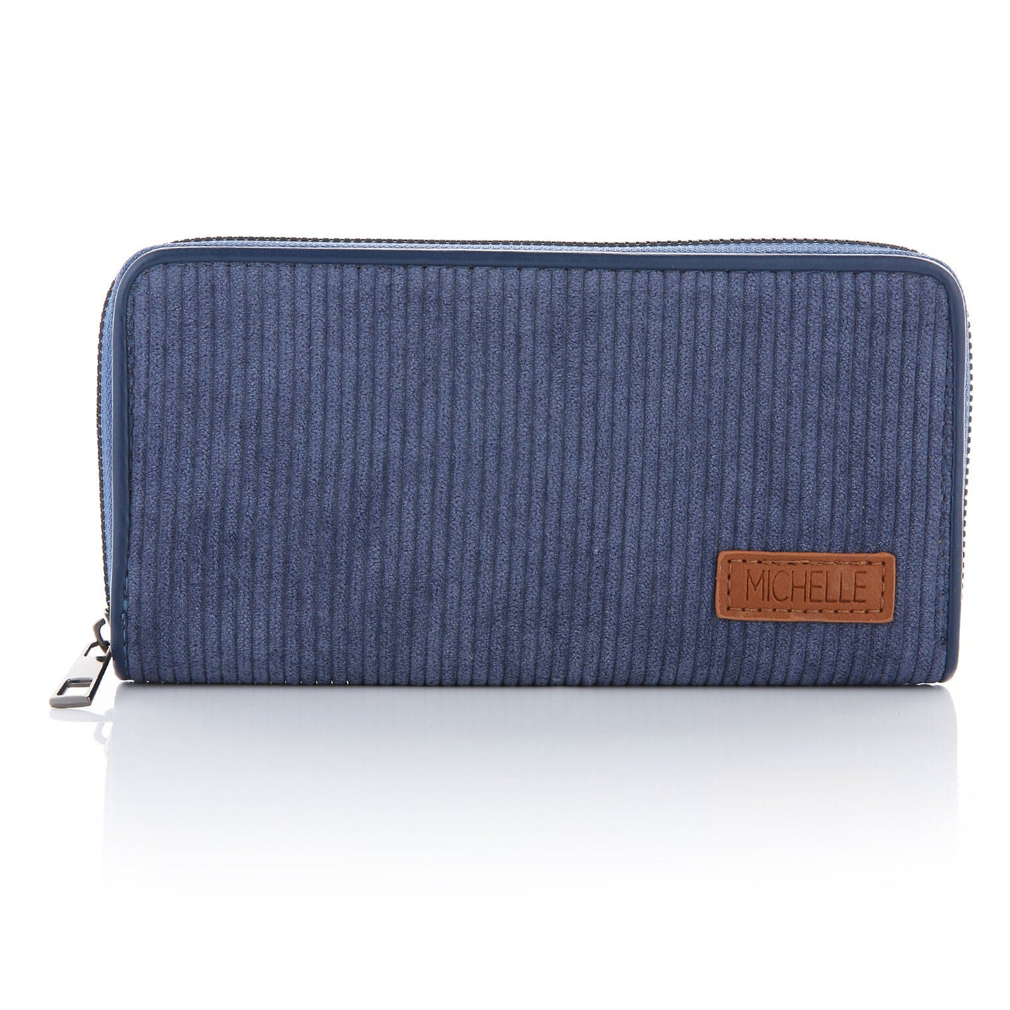 Portemonnee Corduroy blauw 20x10cm