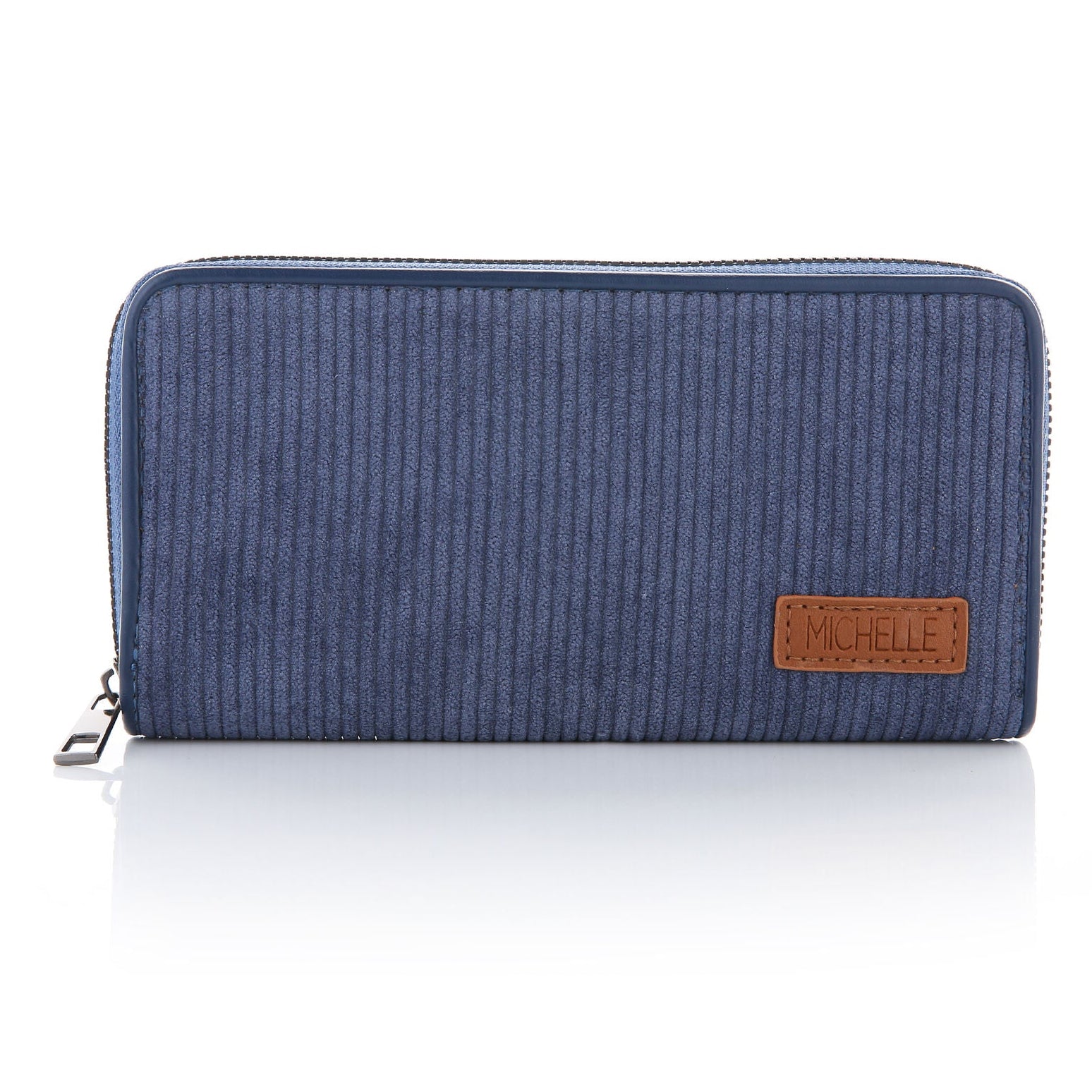 Portemonnee Corduroy blauw 20x10cm