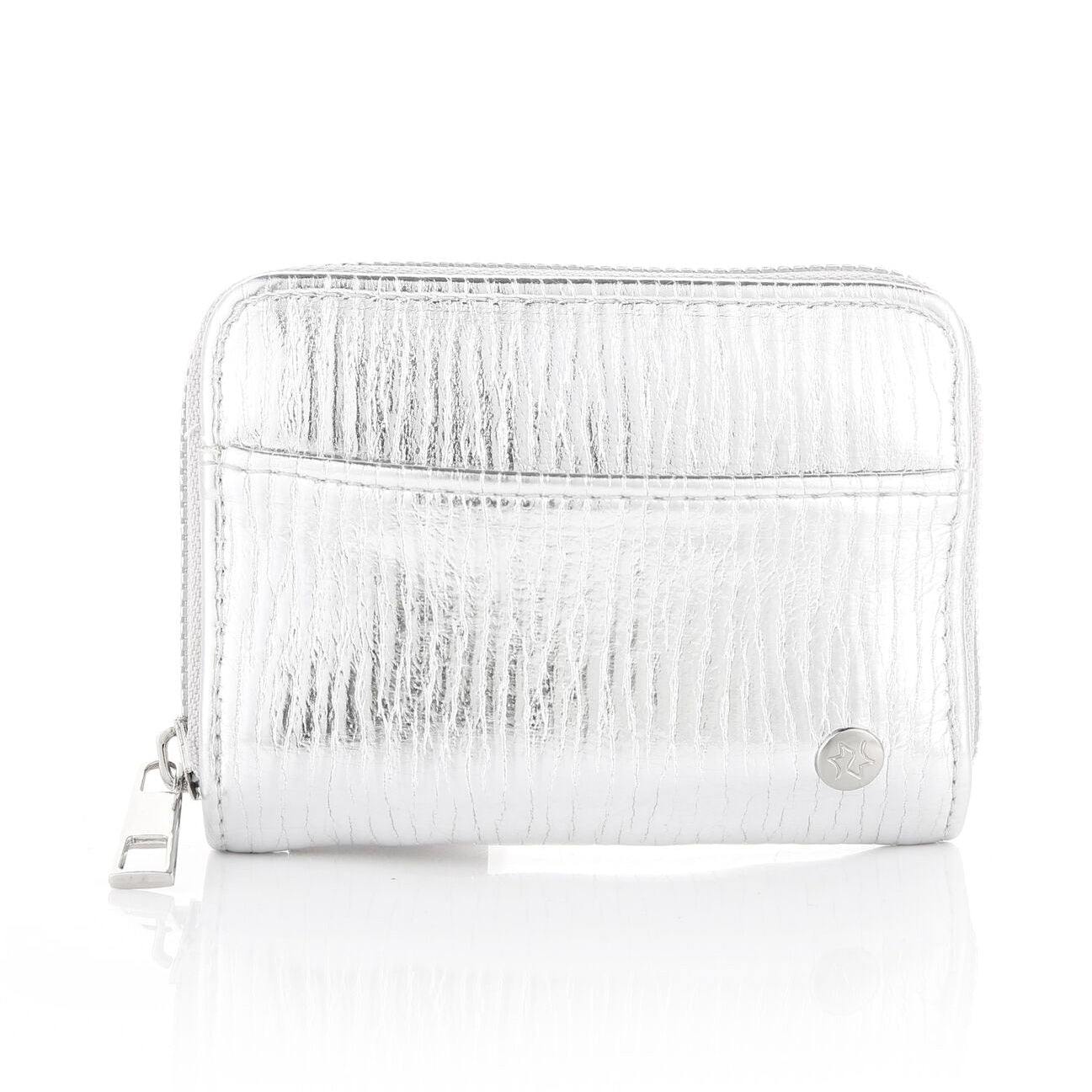 Portemonnee Glam zilver 12x9cm