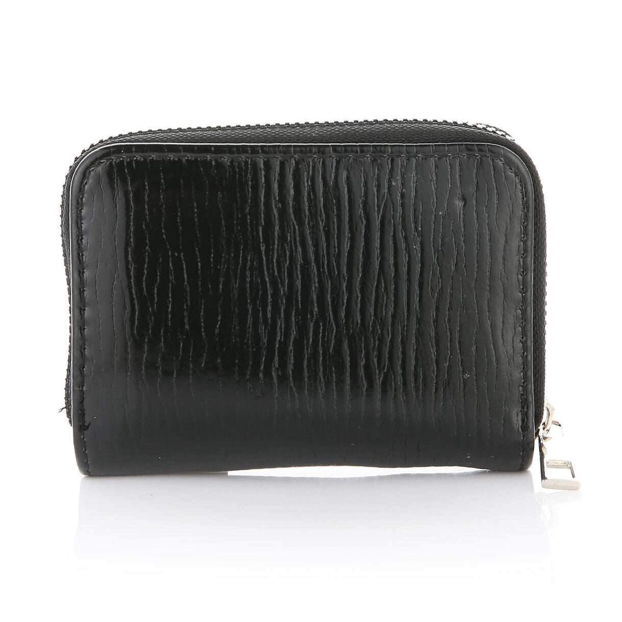 Portemonnee Glam zwart 12x9cm achterkant