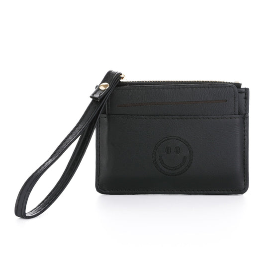 Portemonnee Happy Face black 12x9cm
