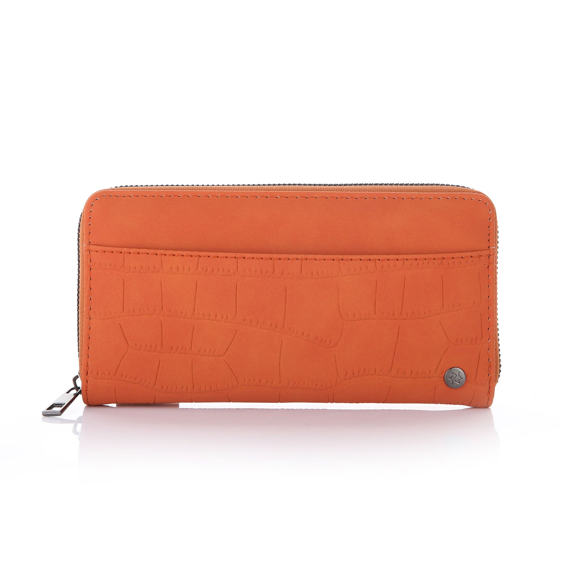 Portemonnee Klassiek Croco oranje 20x10cm