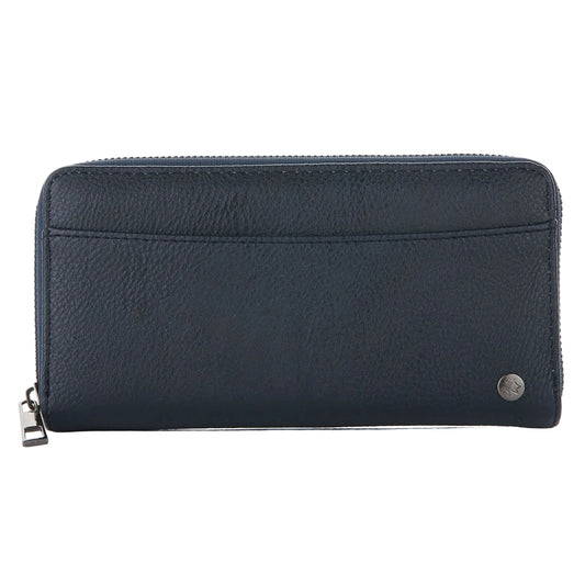 Portemonnee Klassiek Vakjes blauw 20x10cm