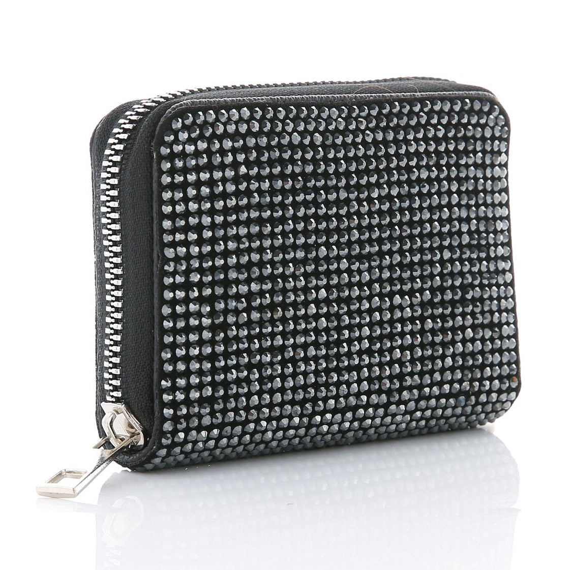 Portemonnee Sparkling black 11x8cm achterkant