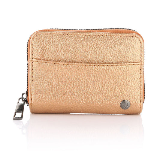 Portemonnnee met rits rosé goud 12x9cm