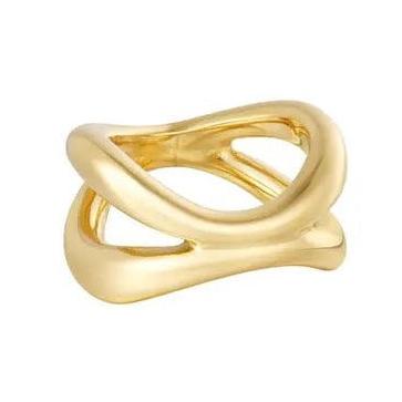 Ring Connected goud size 16